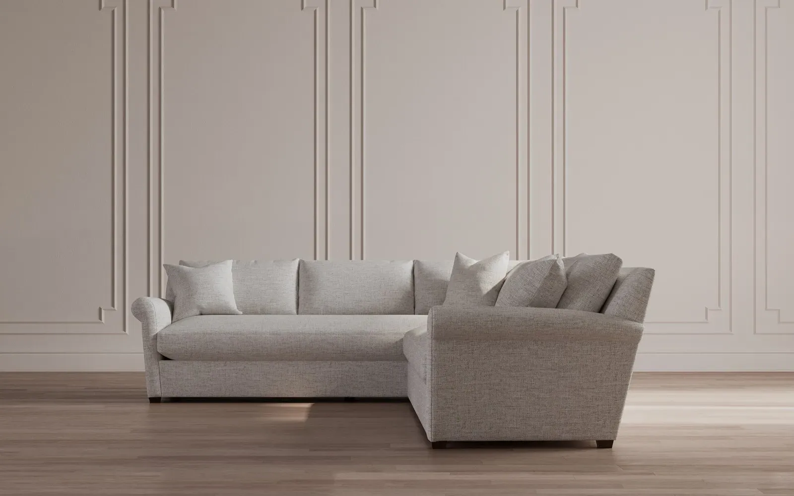 Ameerah L-Shaped Corner Sectional - Eggshell Blue