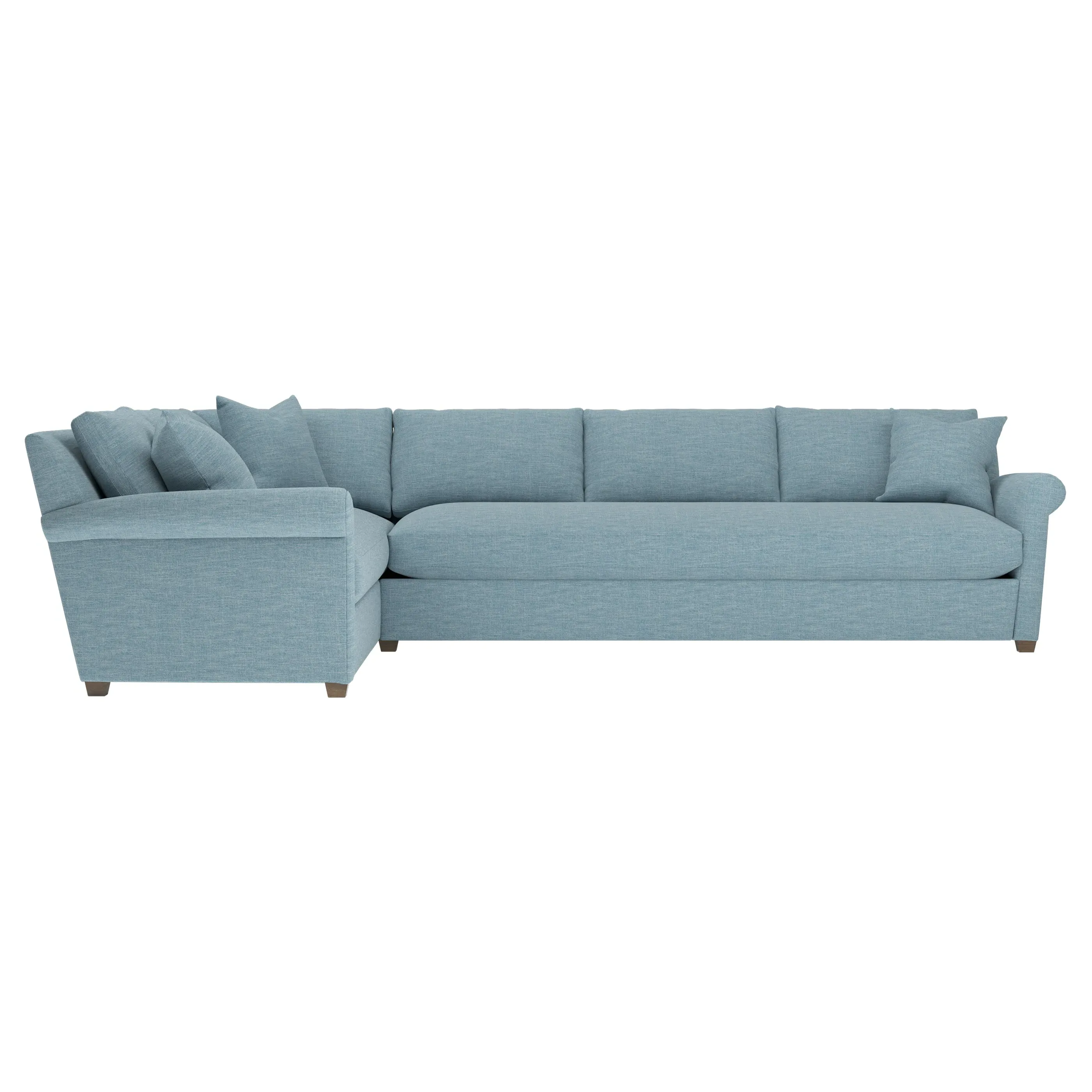 Ameerah L-Shaped Corner Sectional - Eggshell Blue