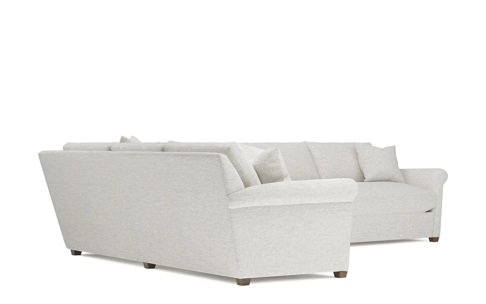 Ameerah L-Shaped Corner Sectional - Heathered Ivory