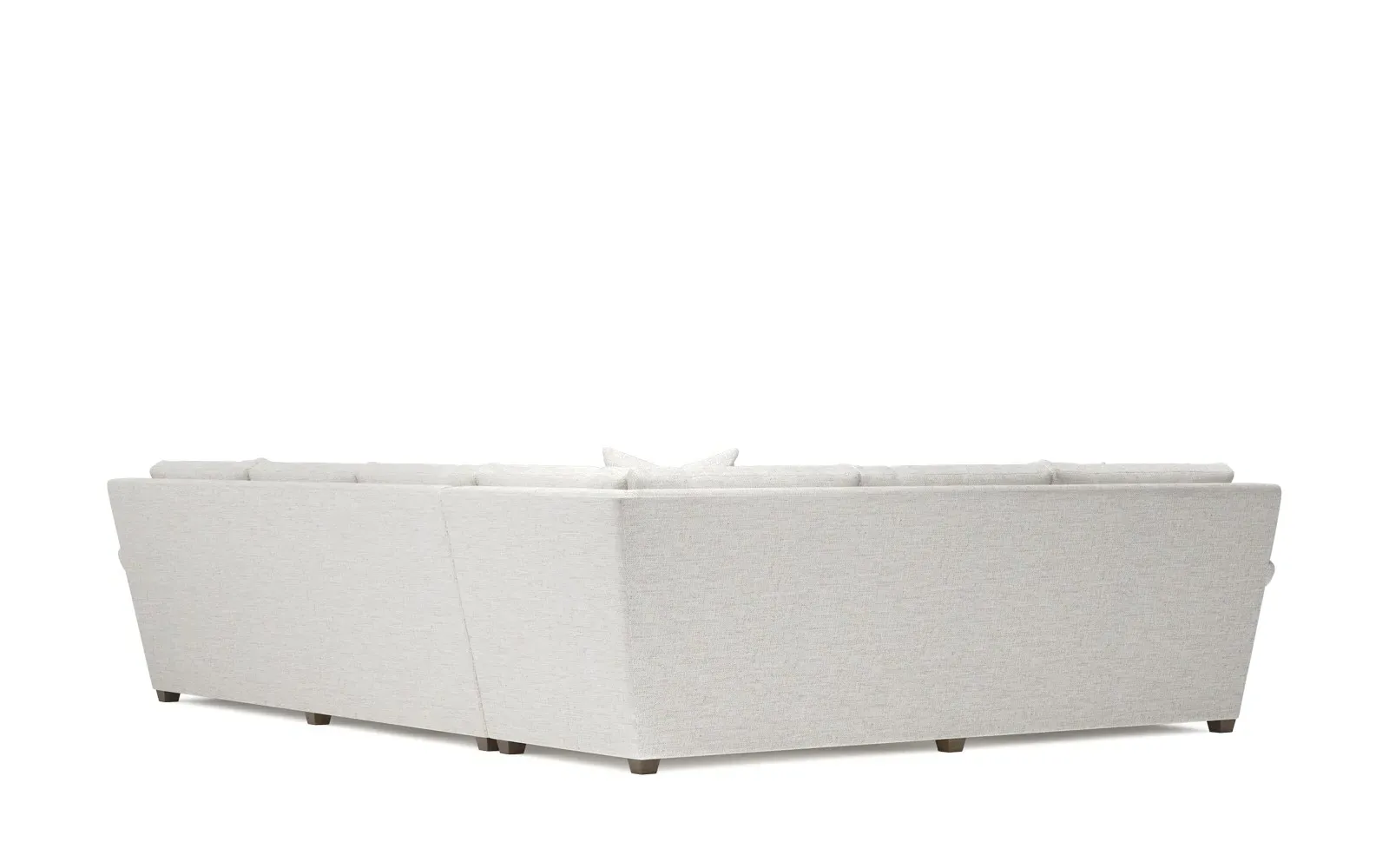Ameerah L-Shaped Corner Sectional - Heathered Ivory