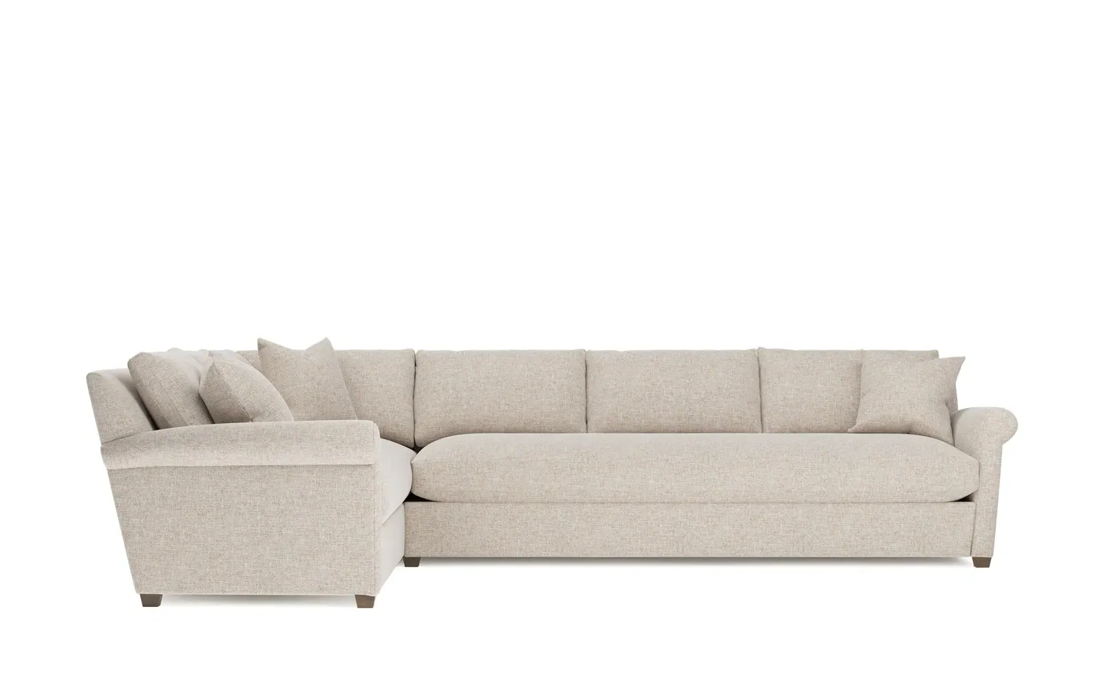 Ameerah L-Shaped Corner Sectional - Straw