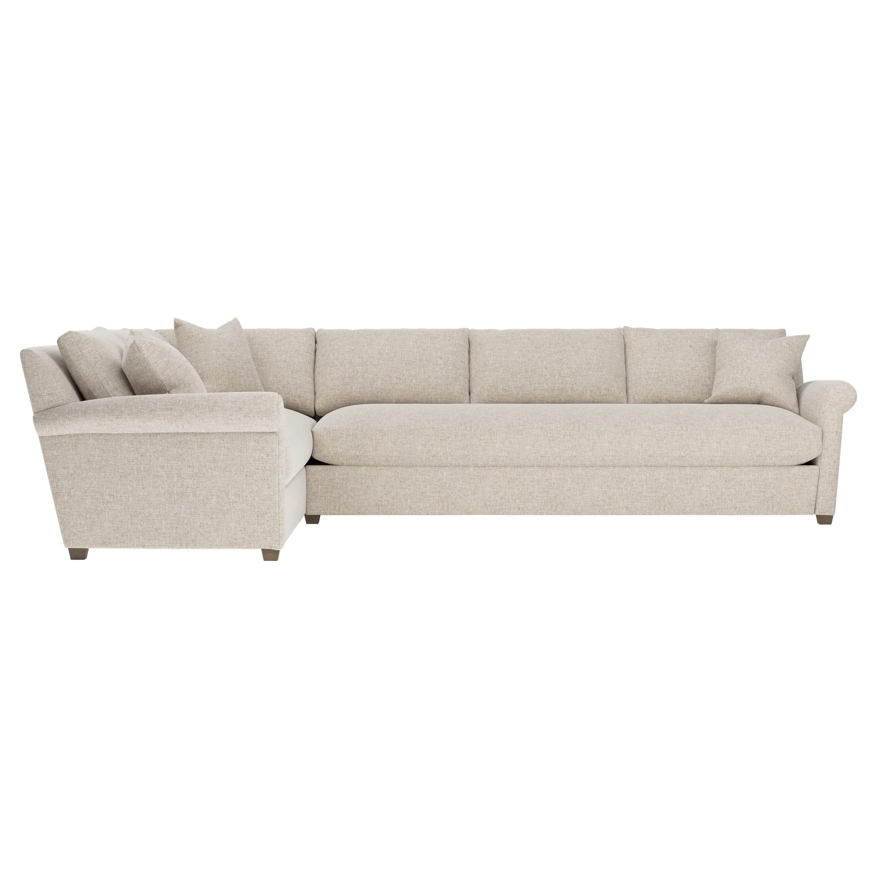 Ameerah L-Shaped Corner Sectional - Straw