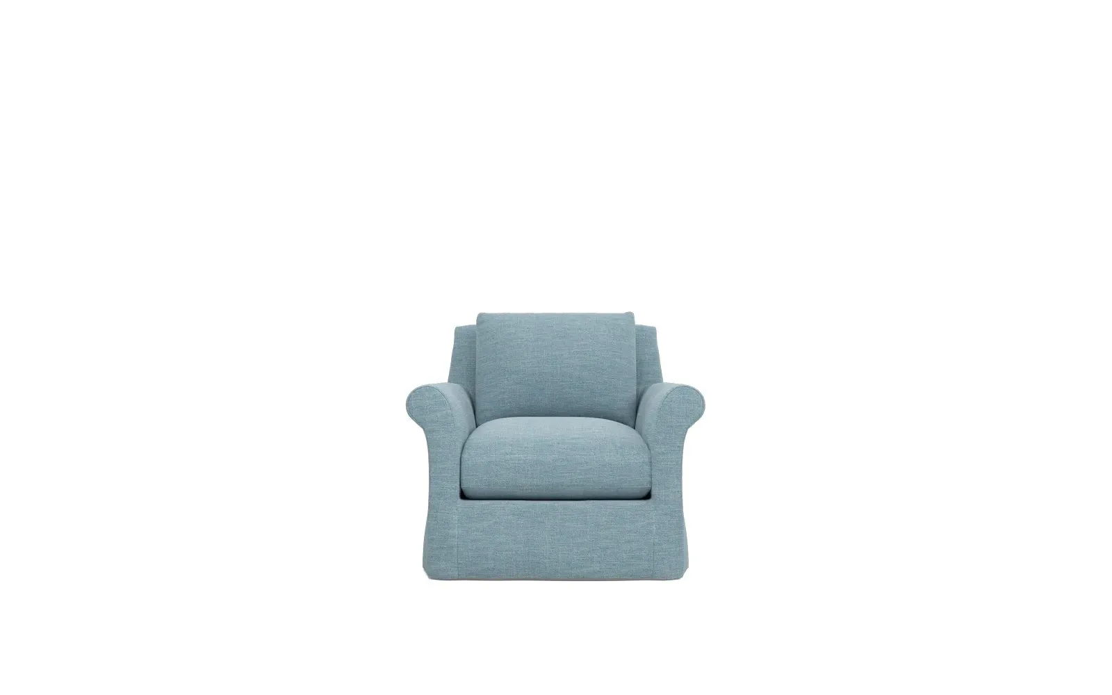Ameerah Performance Slipcovered Chair - Eggshell Blue
