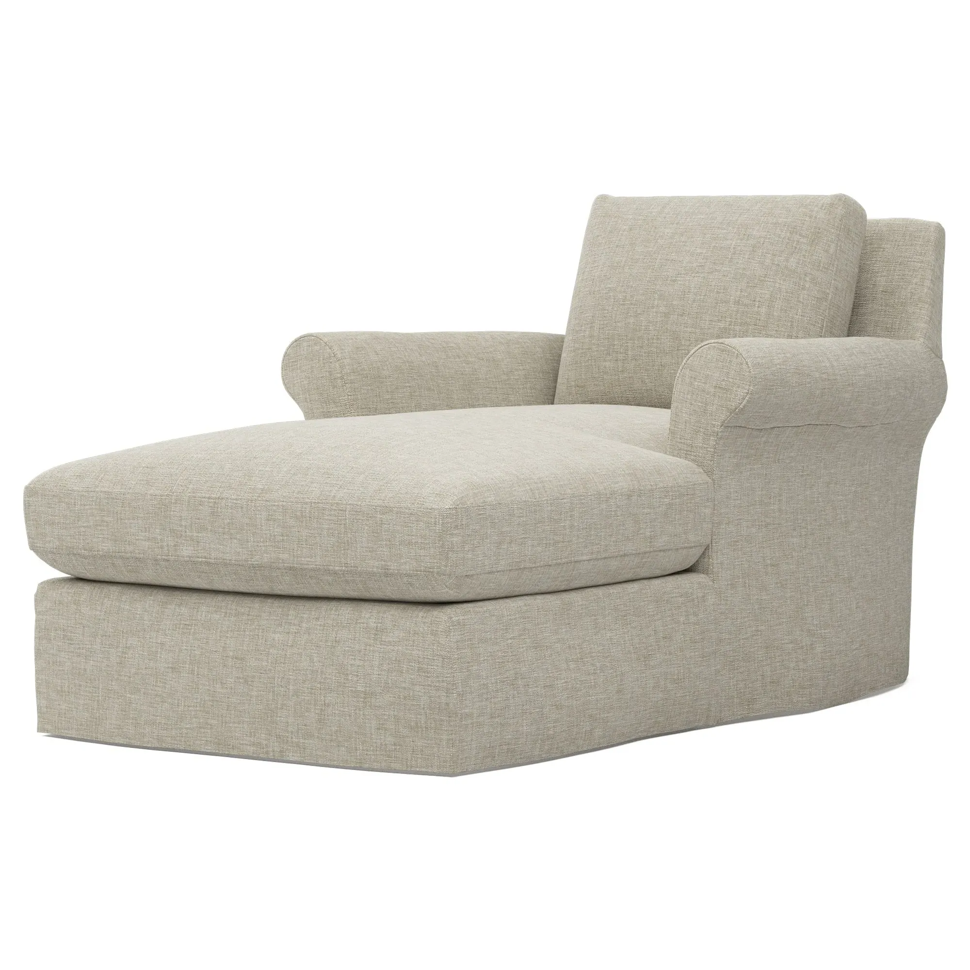 Ameerah Slipcovered Chaise - Baby Fawn image