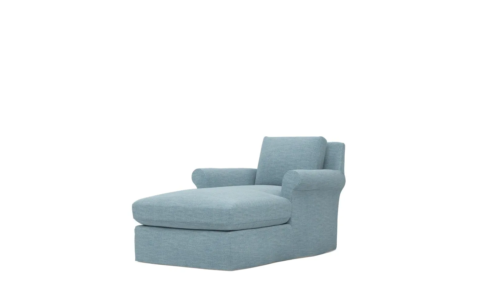 Ameerah Slipcovered Chaise - Eggshell Blue