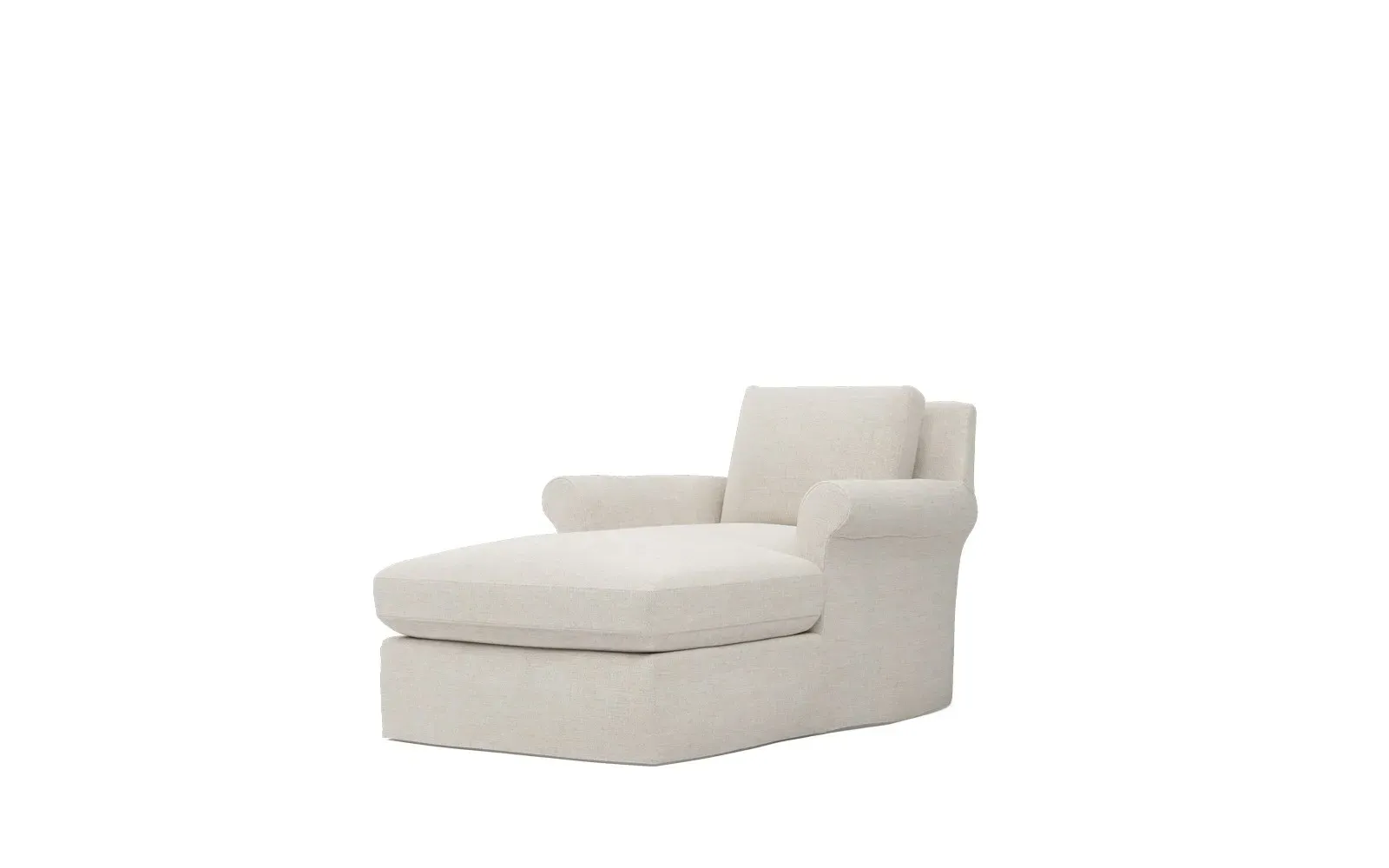 Ameerah Slipcovered Chaise - Pearl