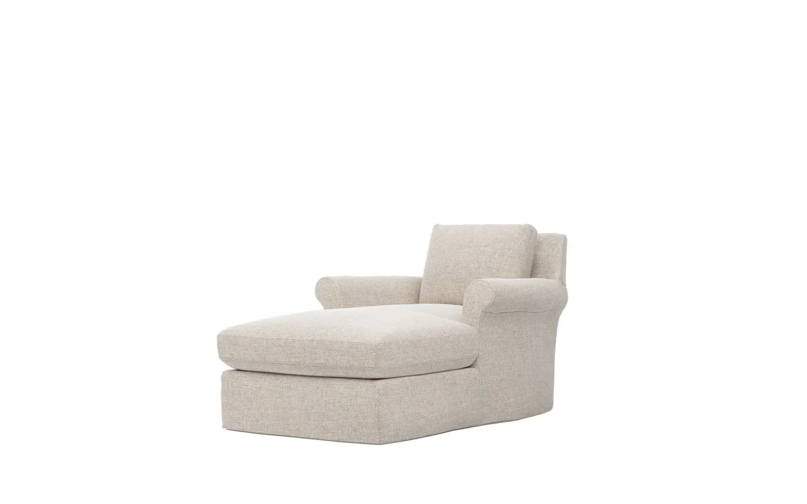 Ameerah Slipcovered Chaise - Straw