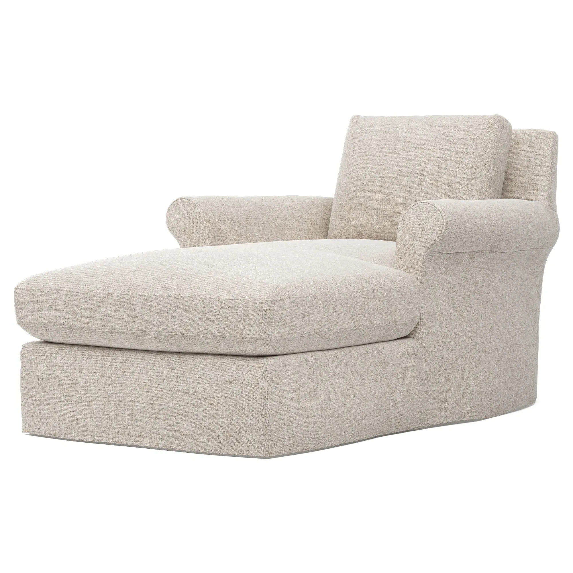 Ameerah Slipcovered Chaise - Straw