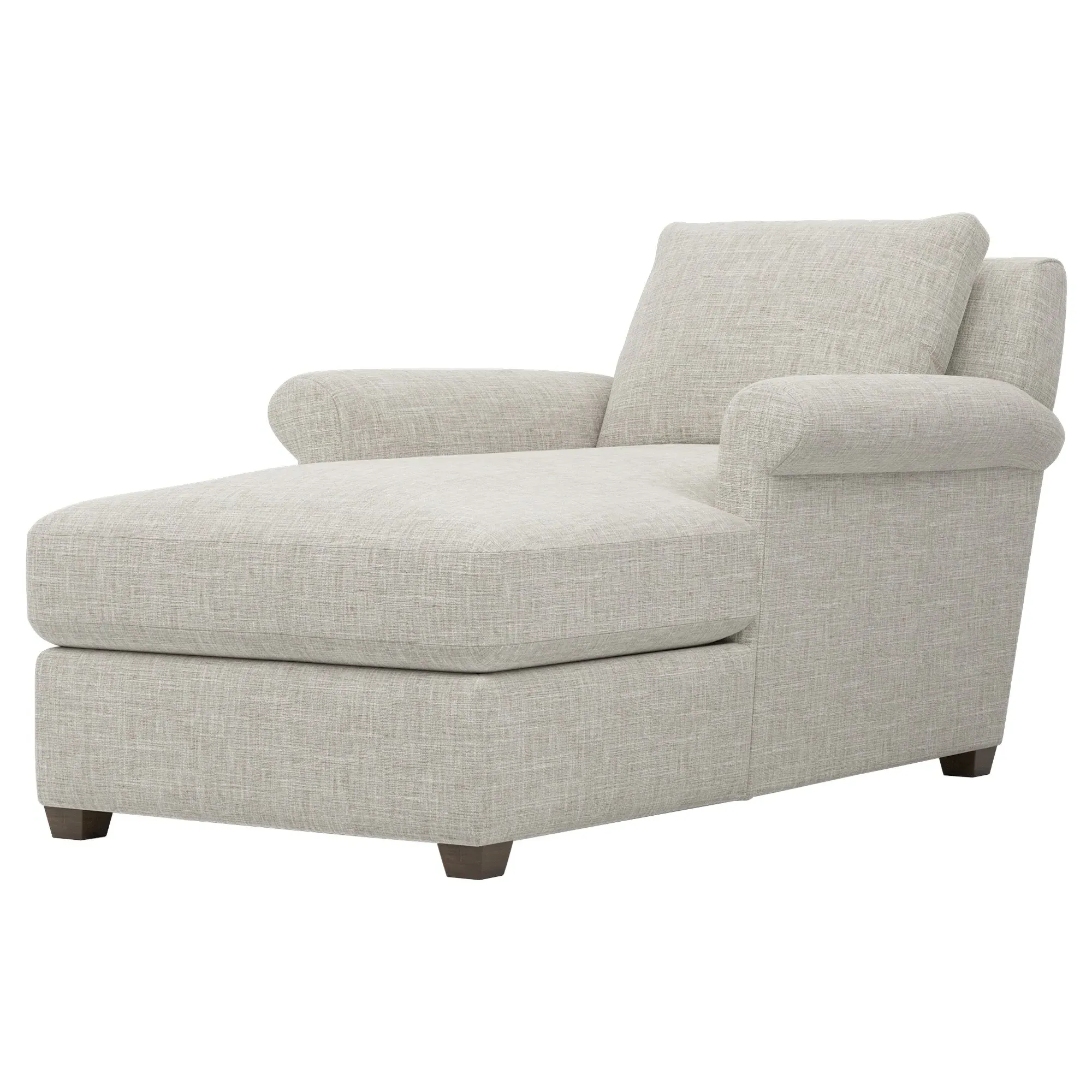 Ameerah Textured Weave Chaise - Fog