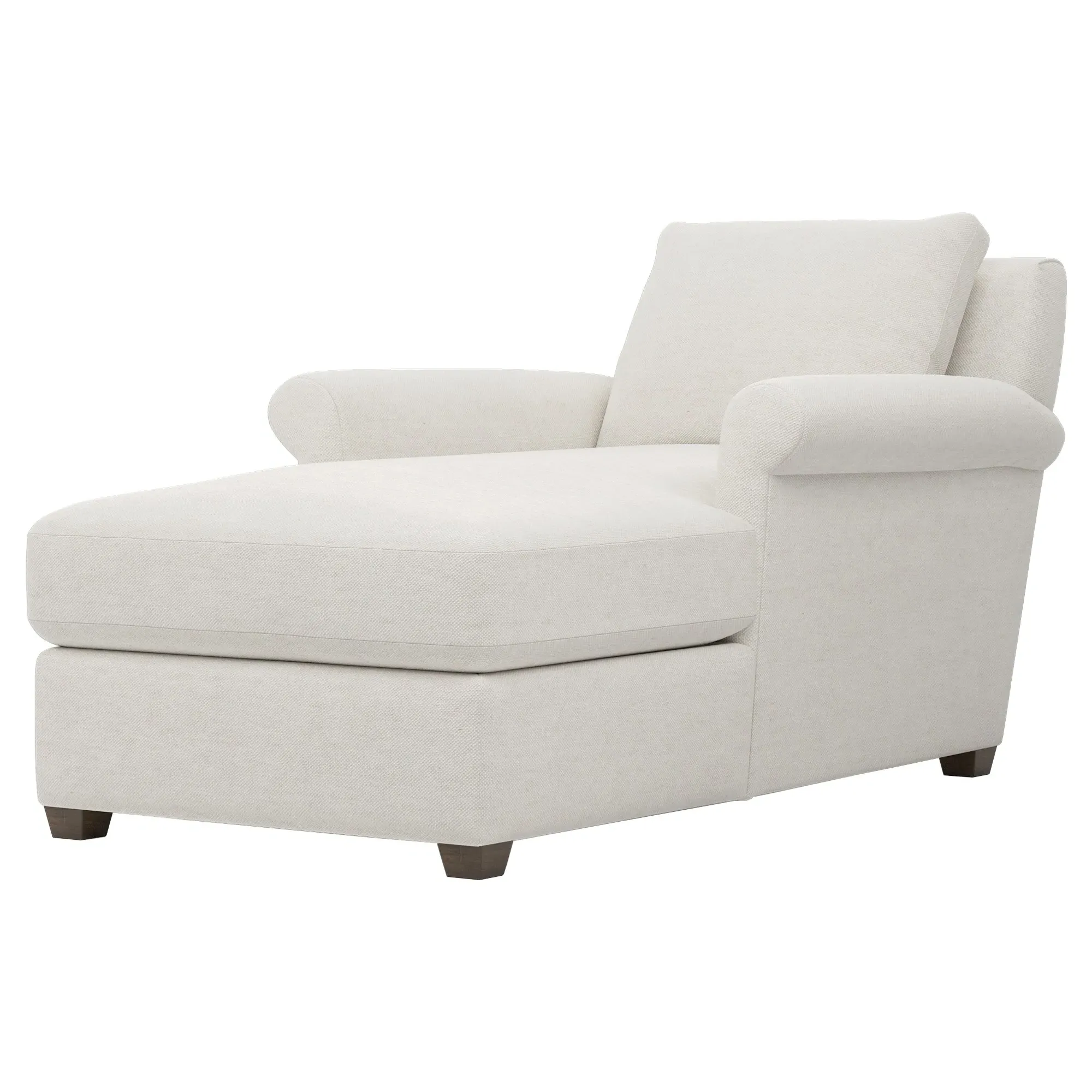 Ameerah Textured Weave Chaise - Pearl