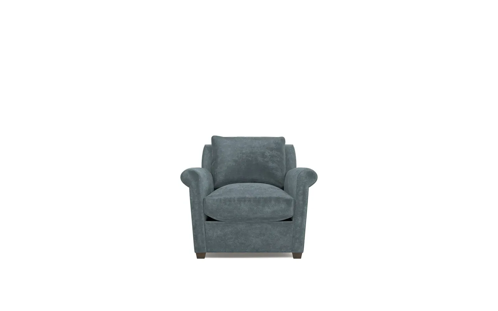 Ameerah Velvet Chair - Slate Blue