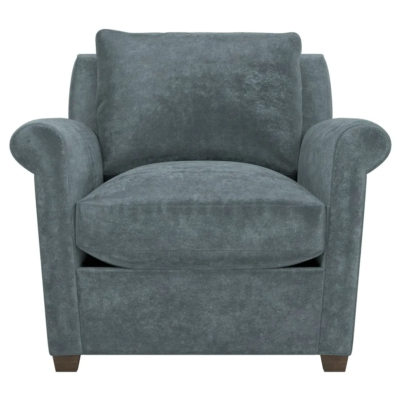 Ameerah Velvet Chair - Slate Blue