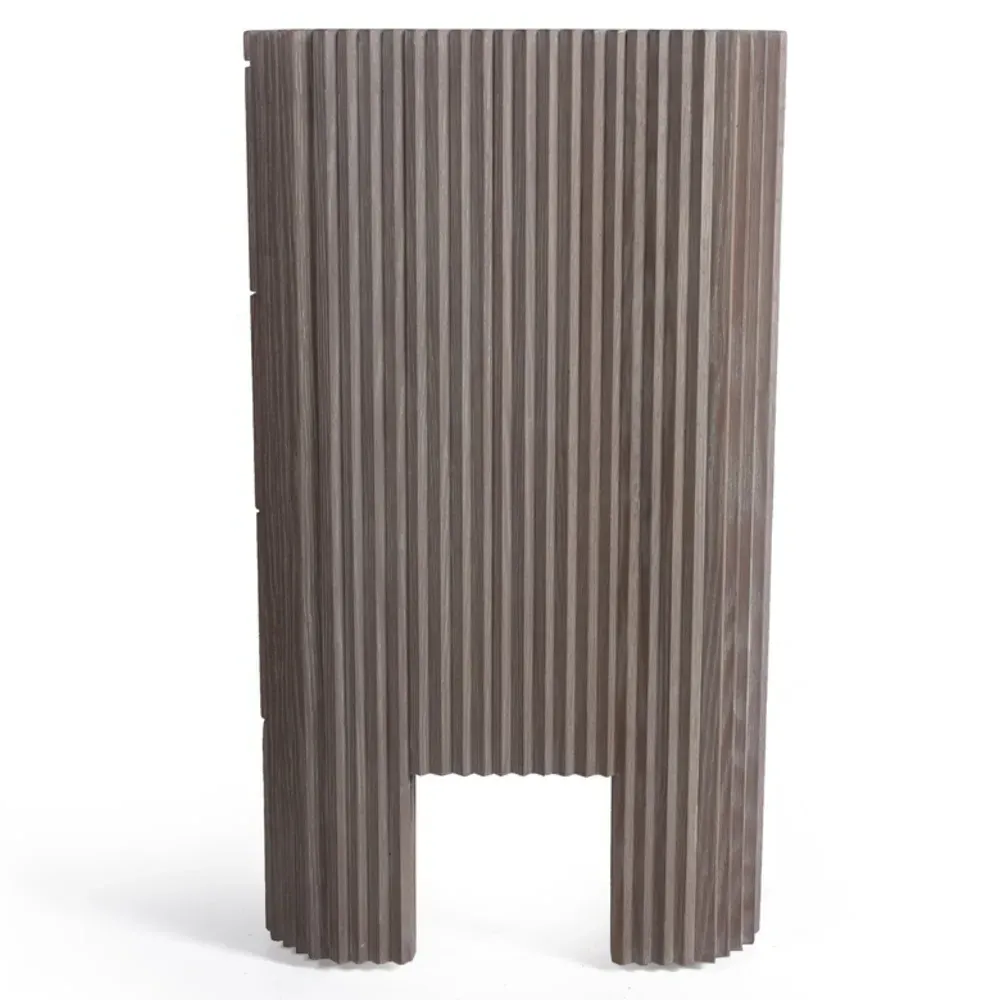 Amelia 3 Drawer Nightstand - Brown, French Oak