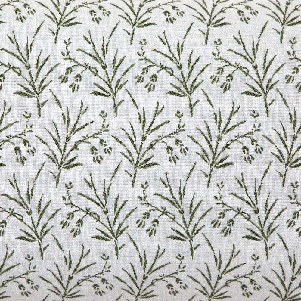 Amelia French Square Throw Pillow - Green, Sunbrella Acrylic