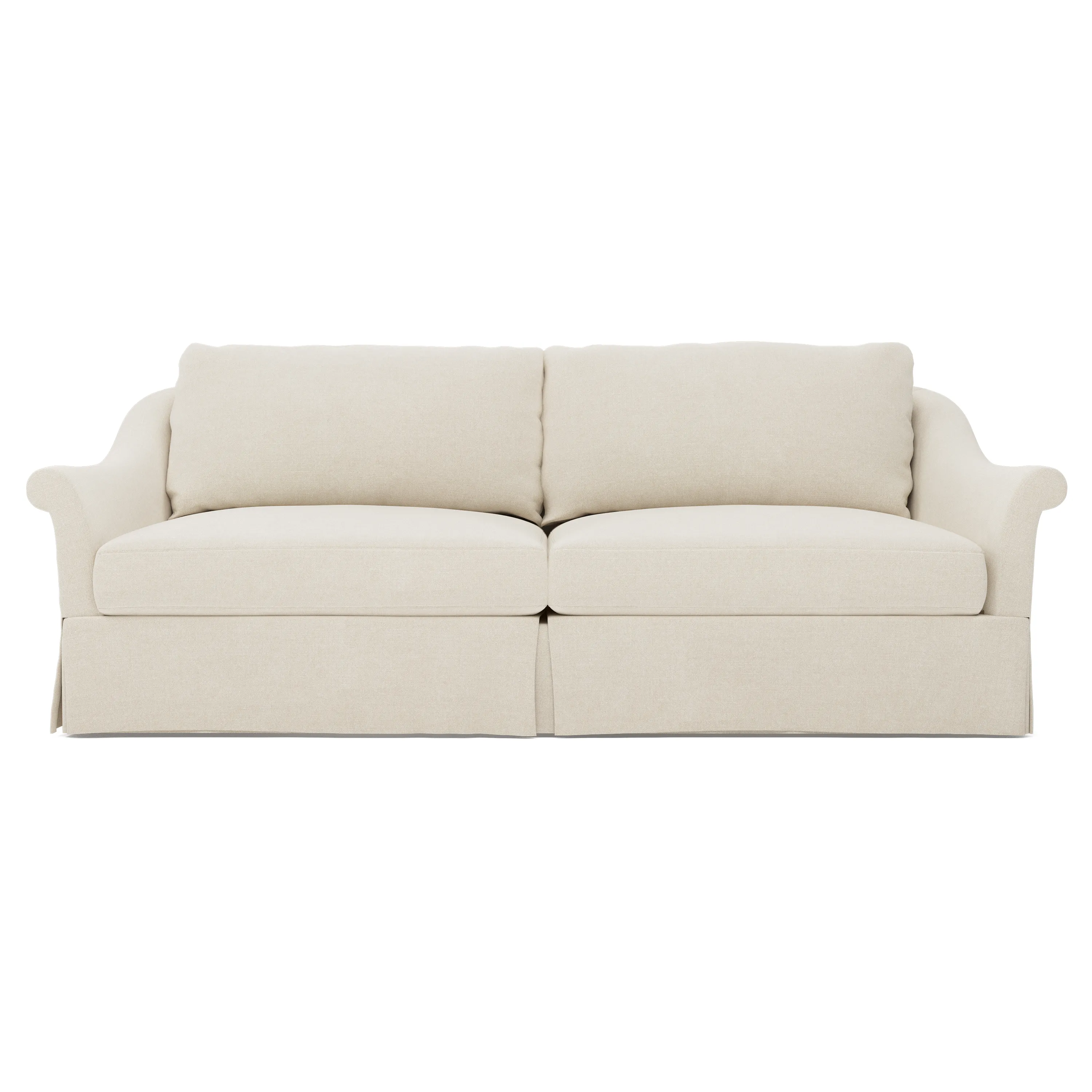 Amelie 3-Seater Slipcovered Sofa - Chalk