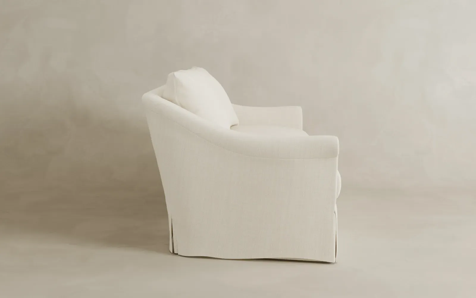 Amelie 3-Seater Slipcovered Sofa - Stone