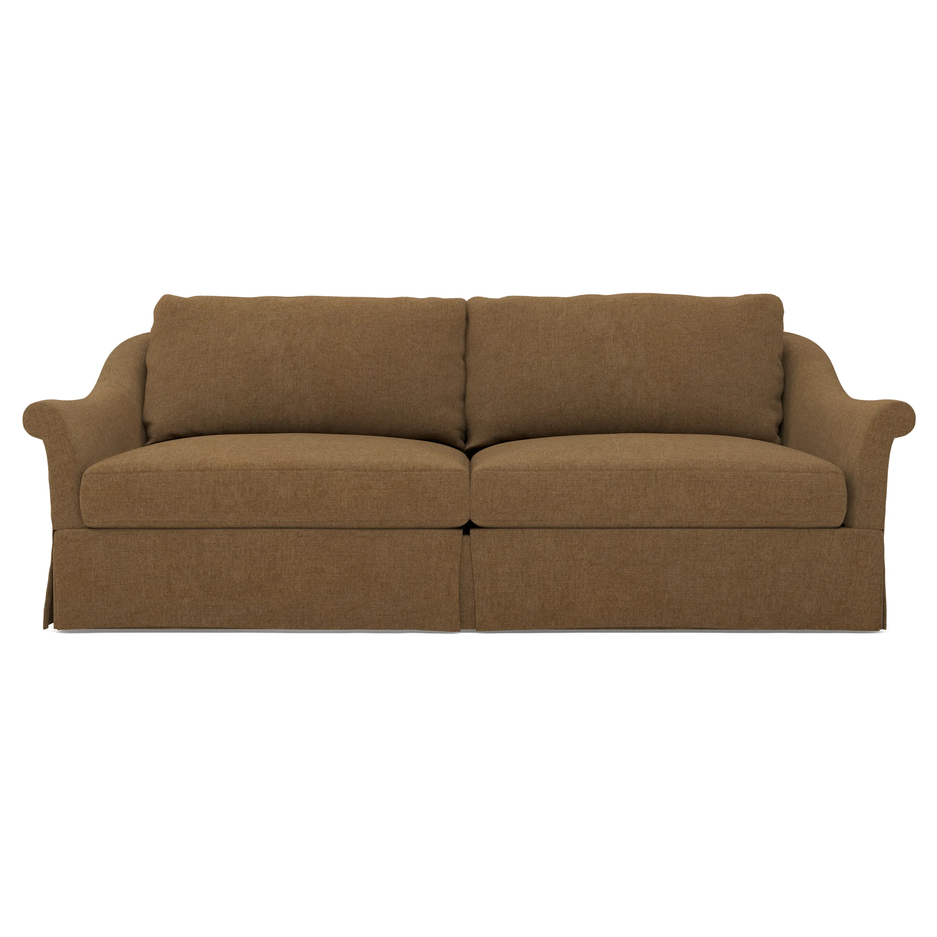 Amelie 3-Seater Slipcovered Sofa - Toffee