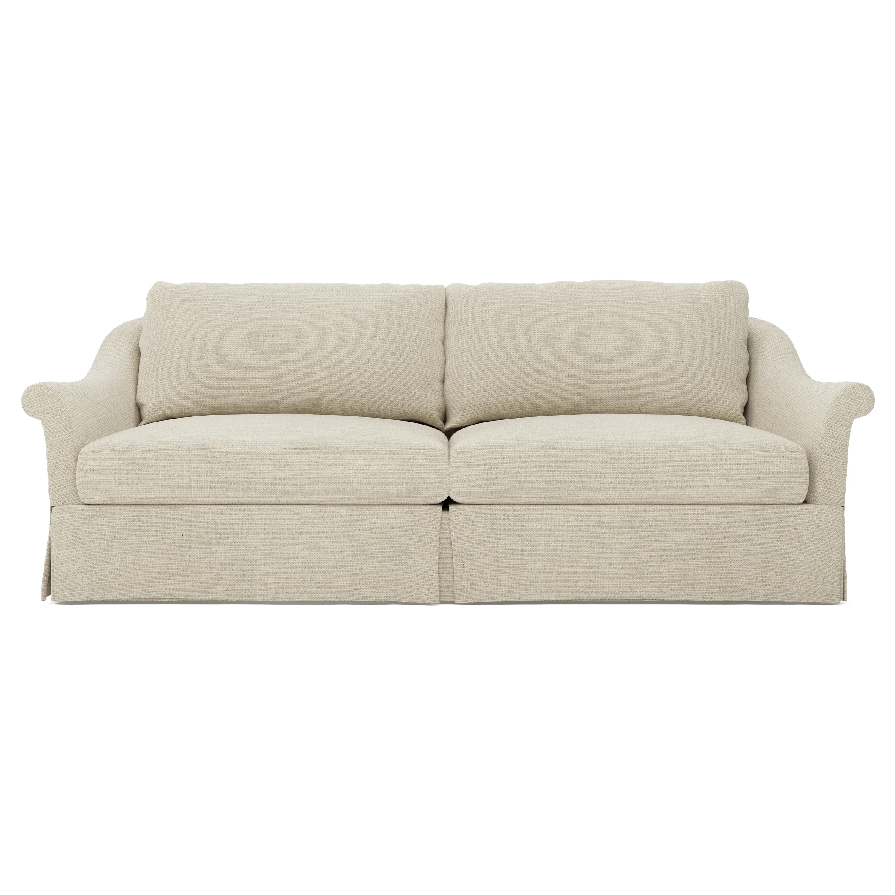 Amelie 3-Seater Slipcovered Sofa - Warm Flax