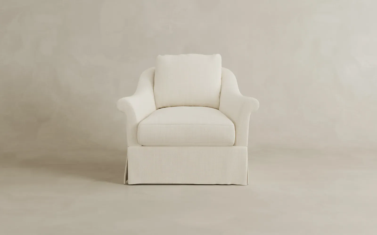 Amelie Slipcovered Chair - Chalk