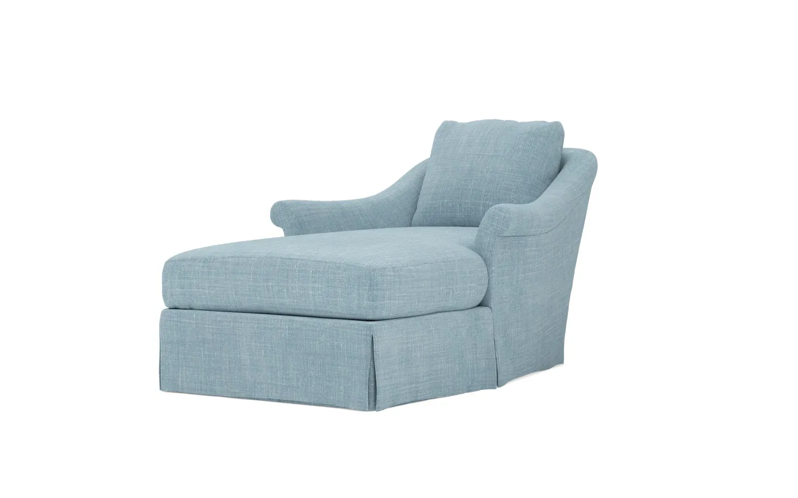 Amelie Slipcovered Chaise - Serene Sky