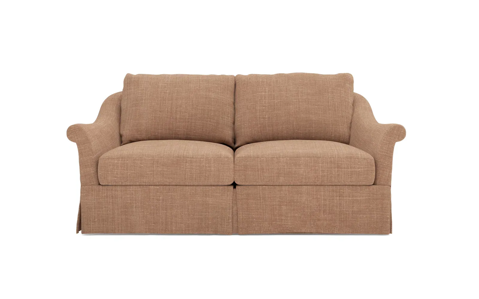 Amelie Slipcovered Loveseat - Apricot