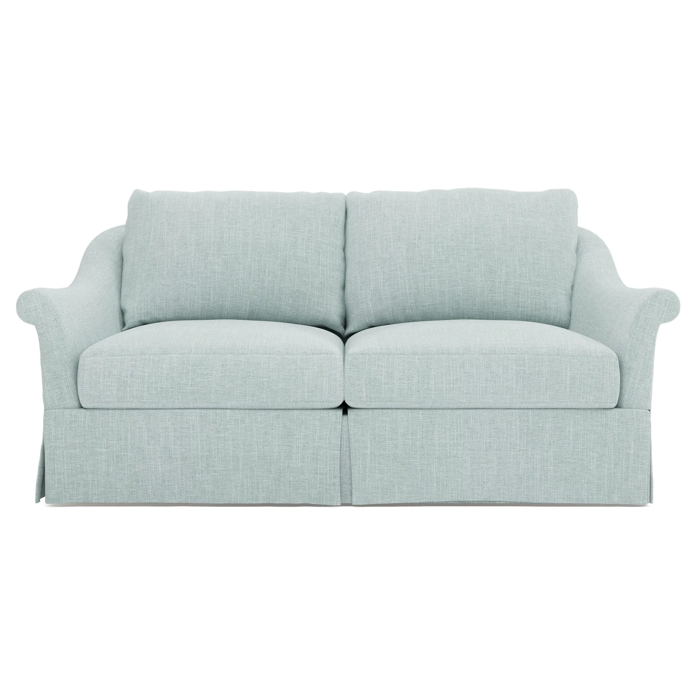 Amelie Slipcovered Loveseat - Coastal Sky image