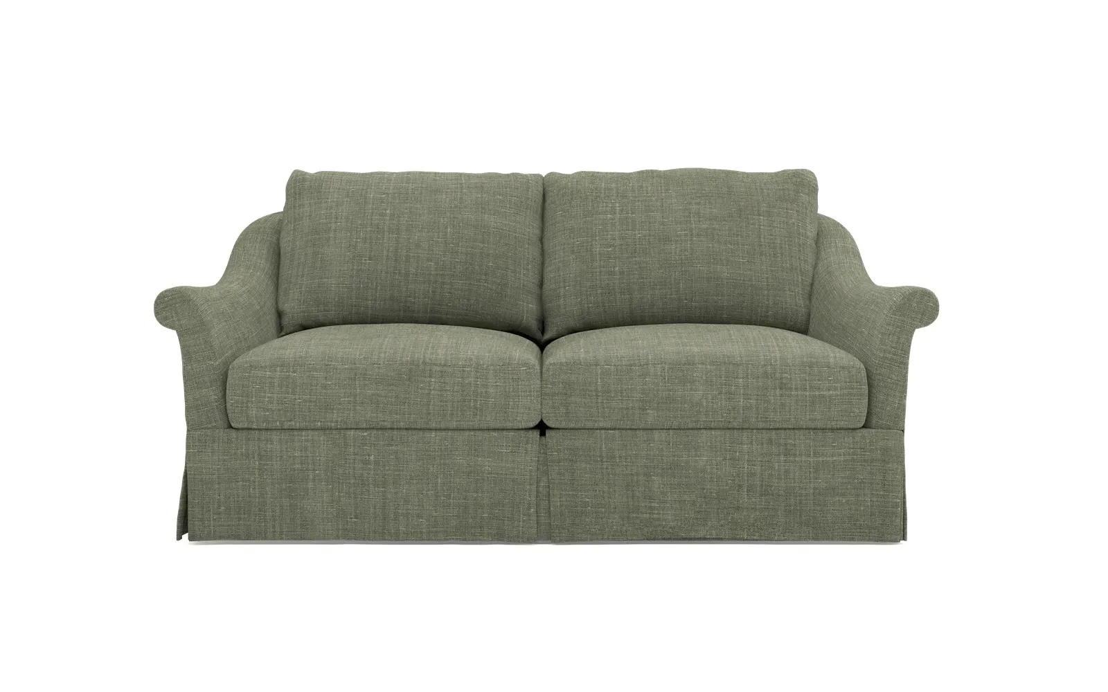 Amelie Slipcovered Loveseat - Moss