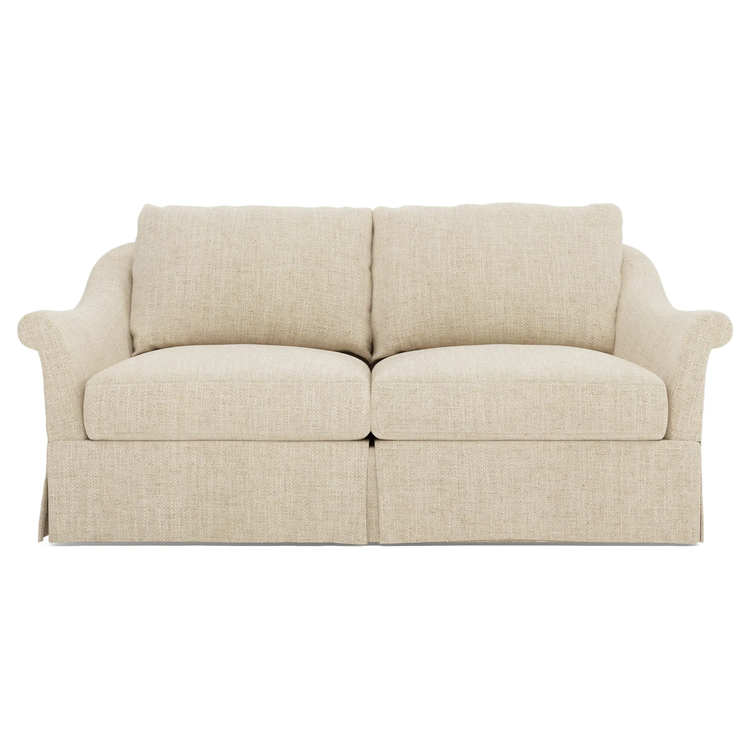 Amelie Slipcovered Loveseat - Warm Oatmeal