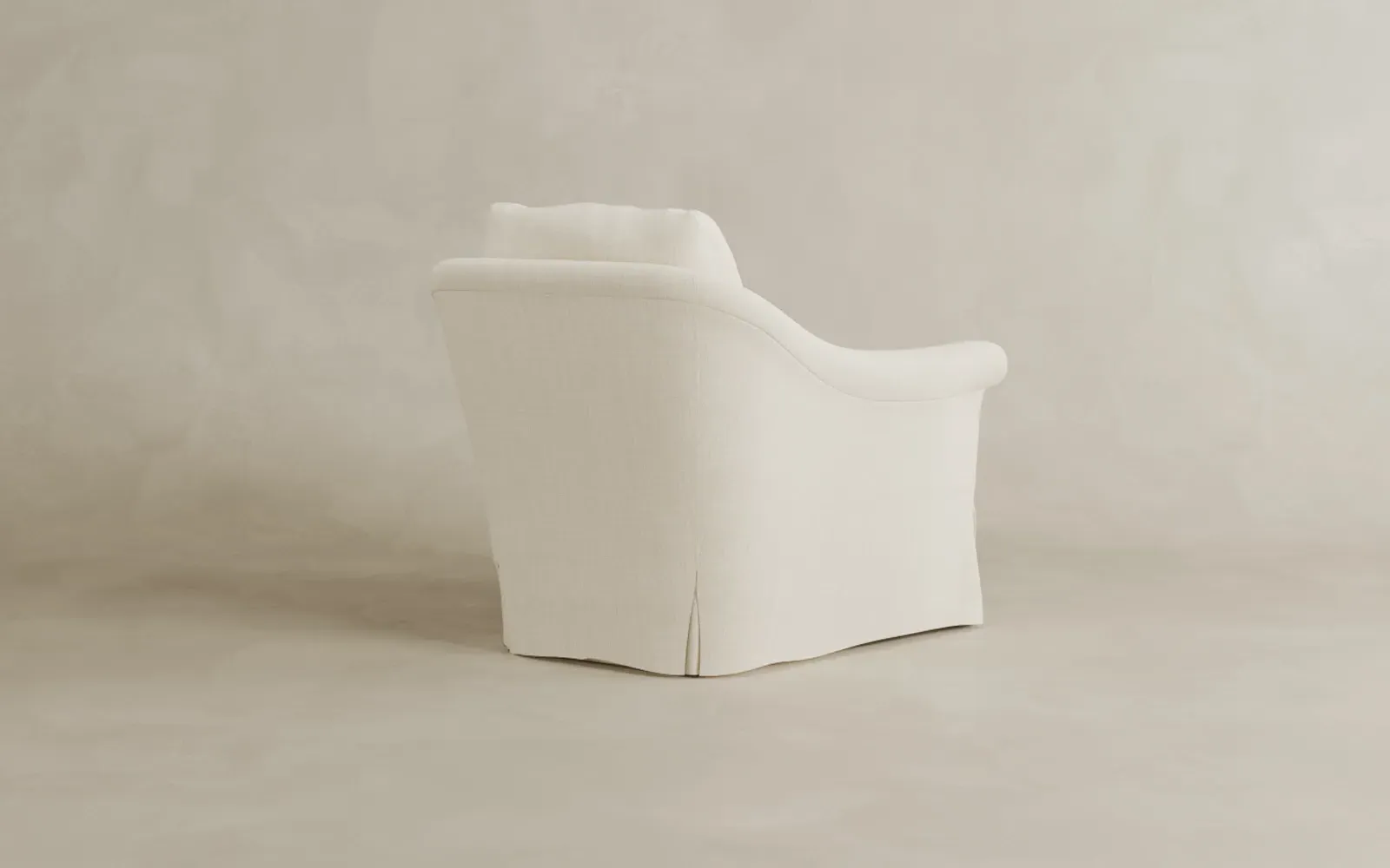 Amelie Slipcovered Swivel Chair - Chalk