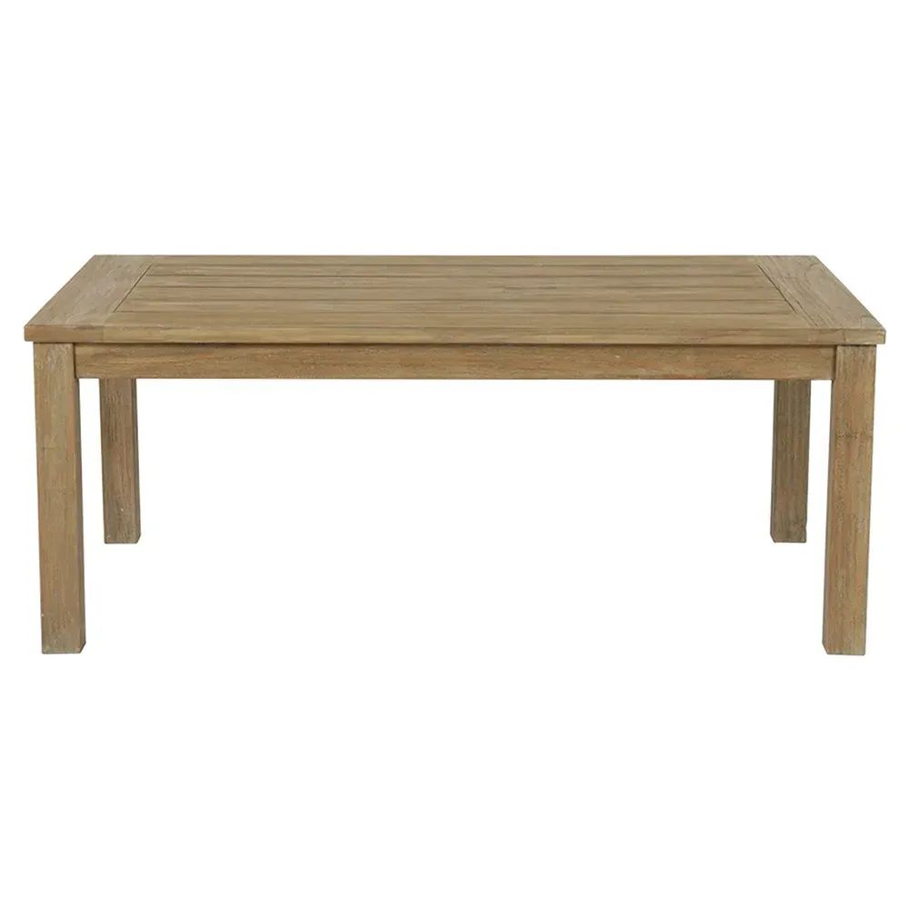 Amina Rectangular Outdoor Coffee Table - Brown, Teak
