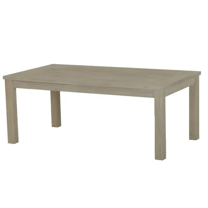 Amina Rectangular Outdoor Dining Table - Brown, Teak image