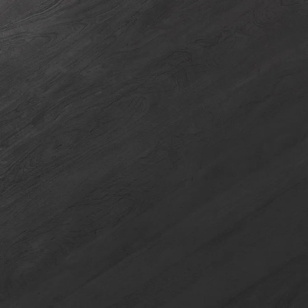 Amina Round Coffee Table - Black, Reclaimed Wood