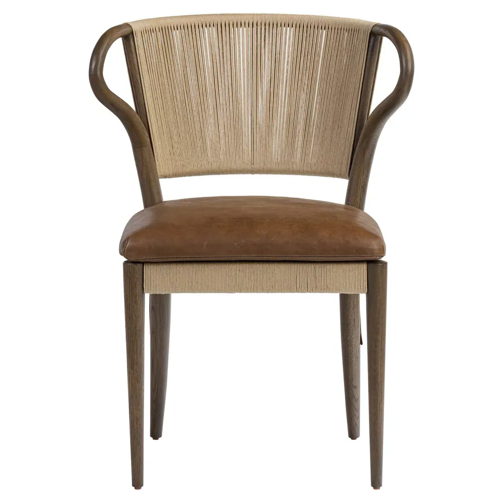 Amira Dulane Armless Dining Chair - Mahogany, Oak