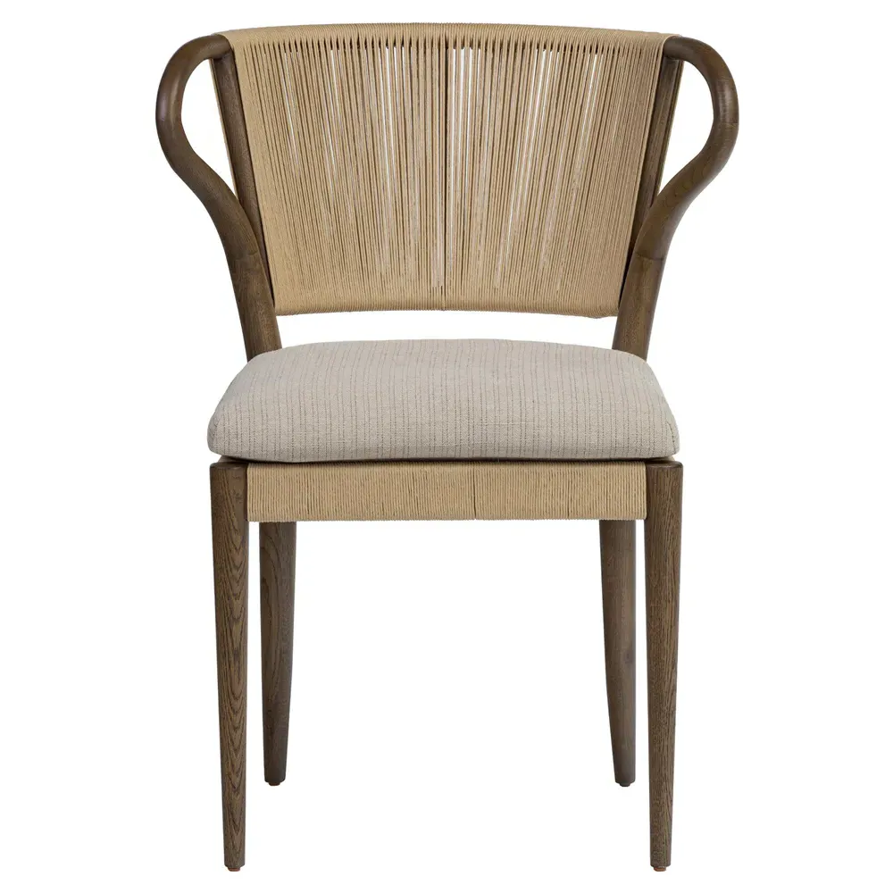 Amira Laine Armless Dining Chair - Natural, Oak image