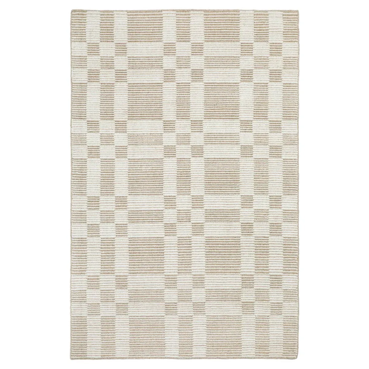 Amiri Square Patterned Rug - Beige, Wool