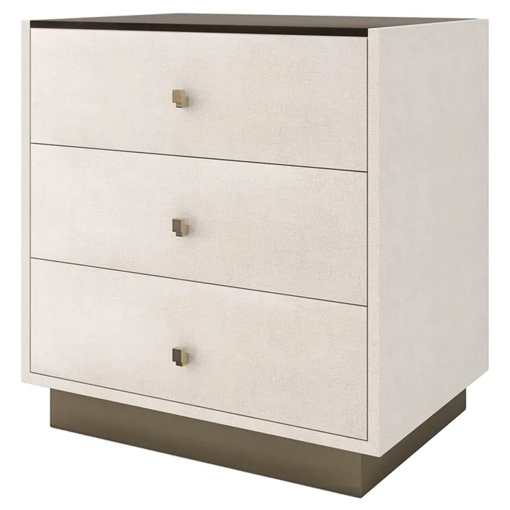 Amora Nightstand - Cream, Poplar