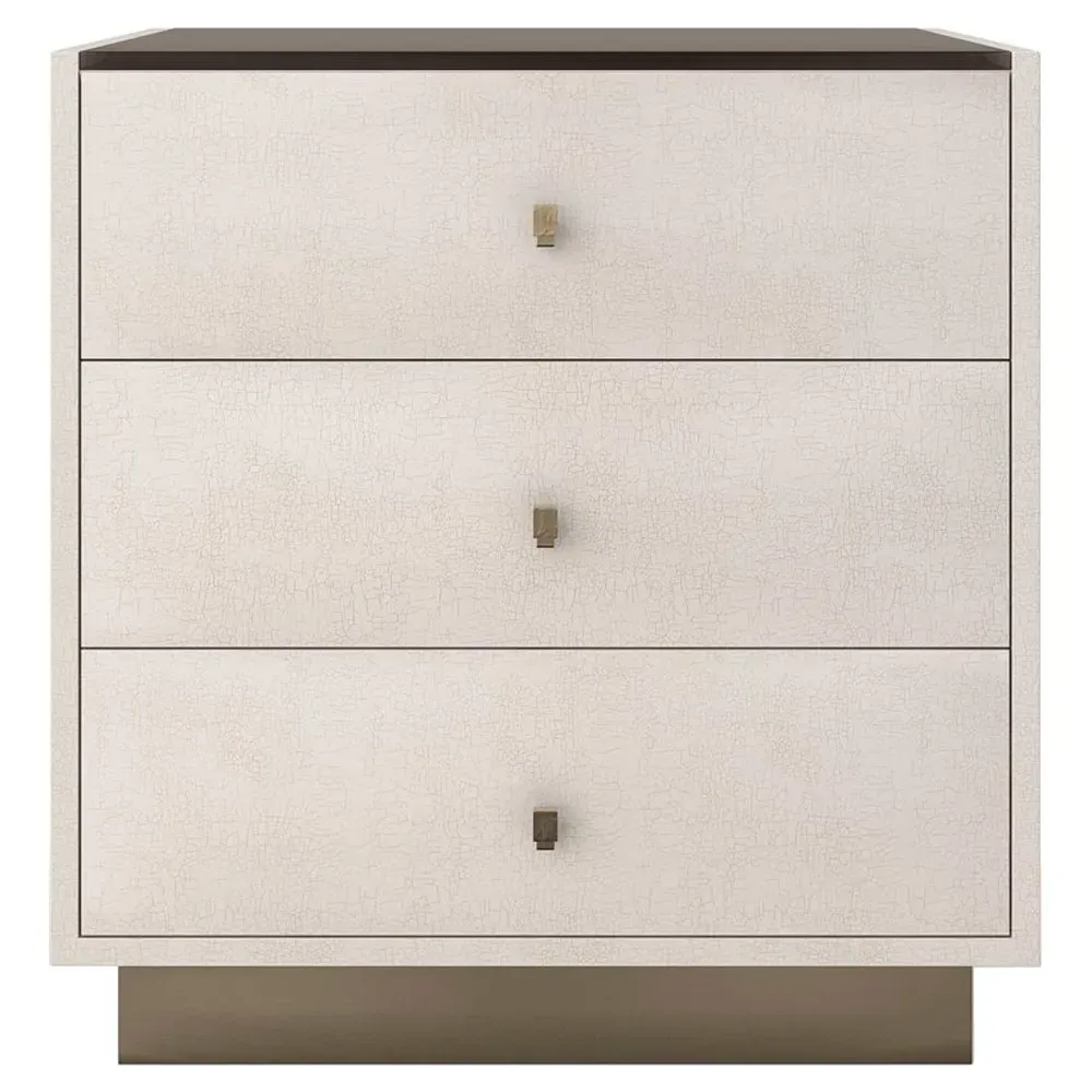Amora Nightstand - Cream, Poplar