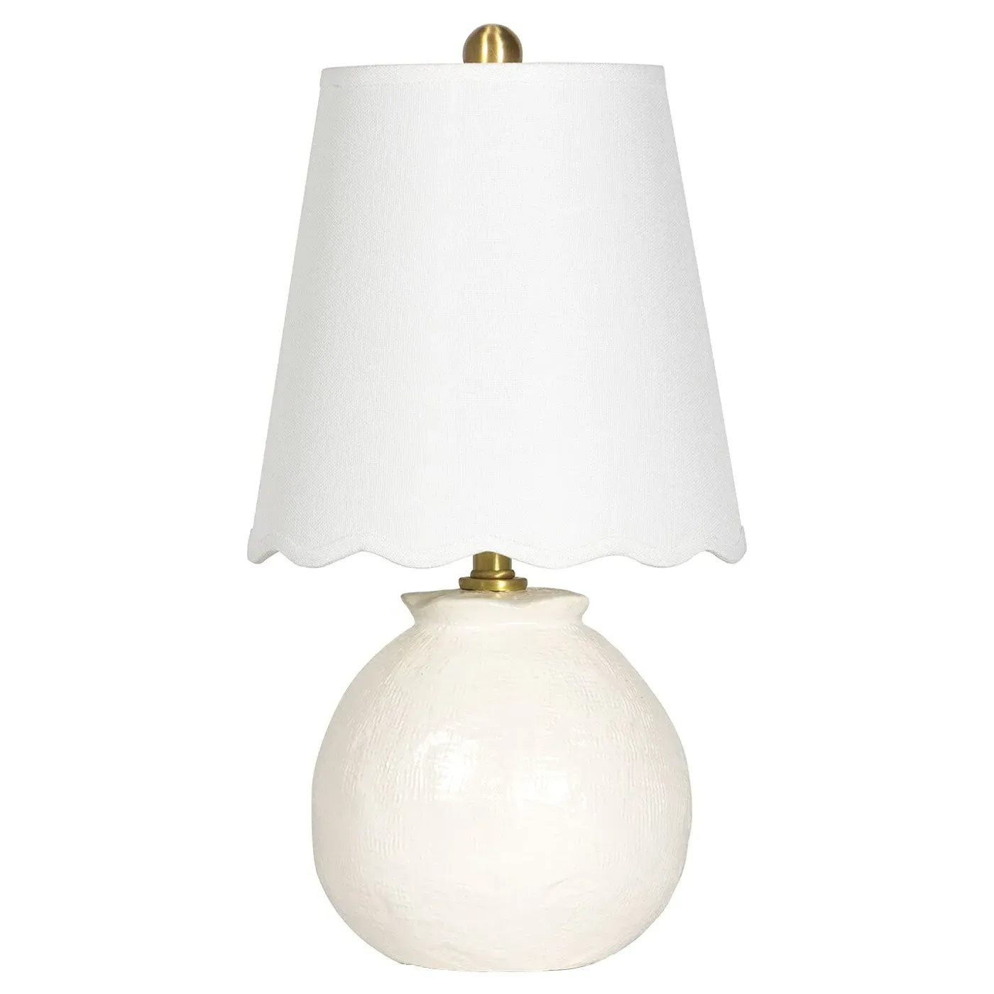 Amoria Mini Table Lamp - White, Ceramic image