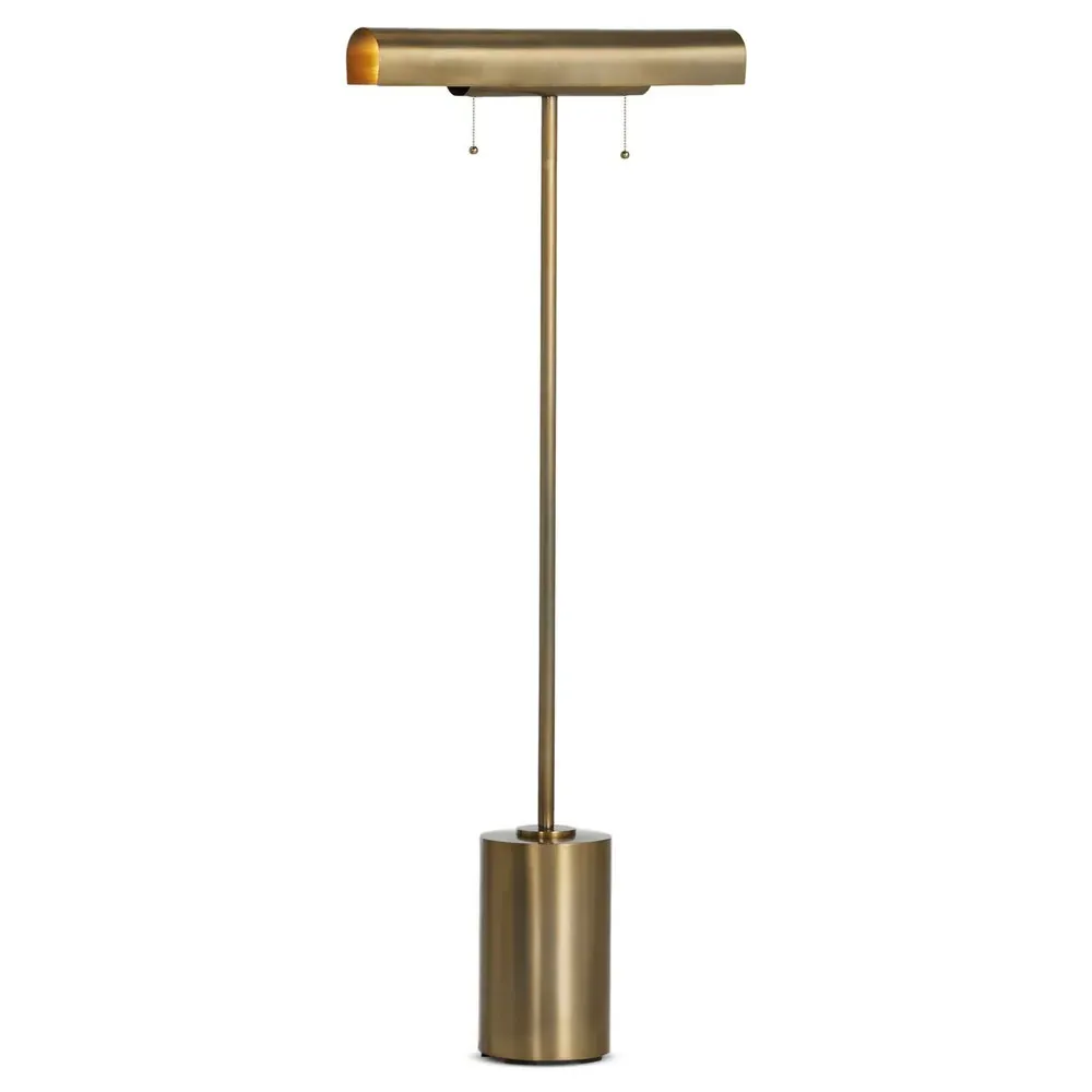 Amoura Task Floor Lamp - Aged Brass, Iron