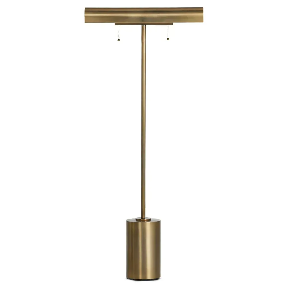 Amoura Task Floor Lamp - Aged Brass, Iron