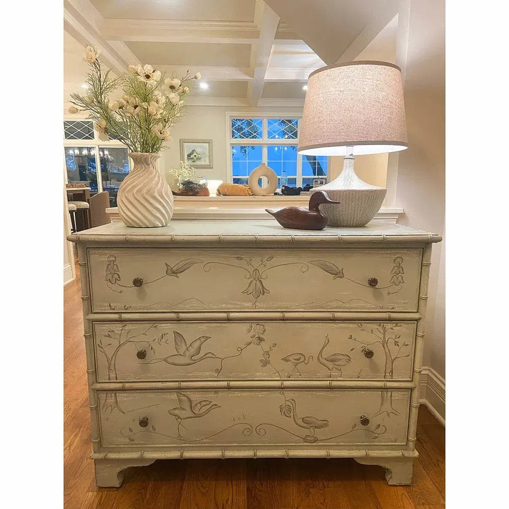 Amy Ceramic Table Lamp - Beige, Linen