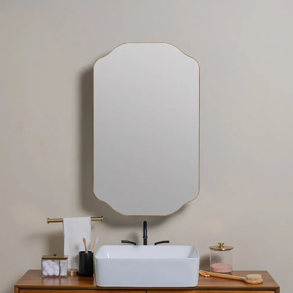 Amy Medicine Cabinet Mirror - Gold