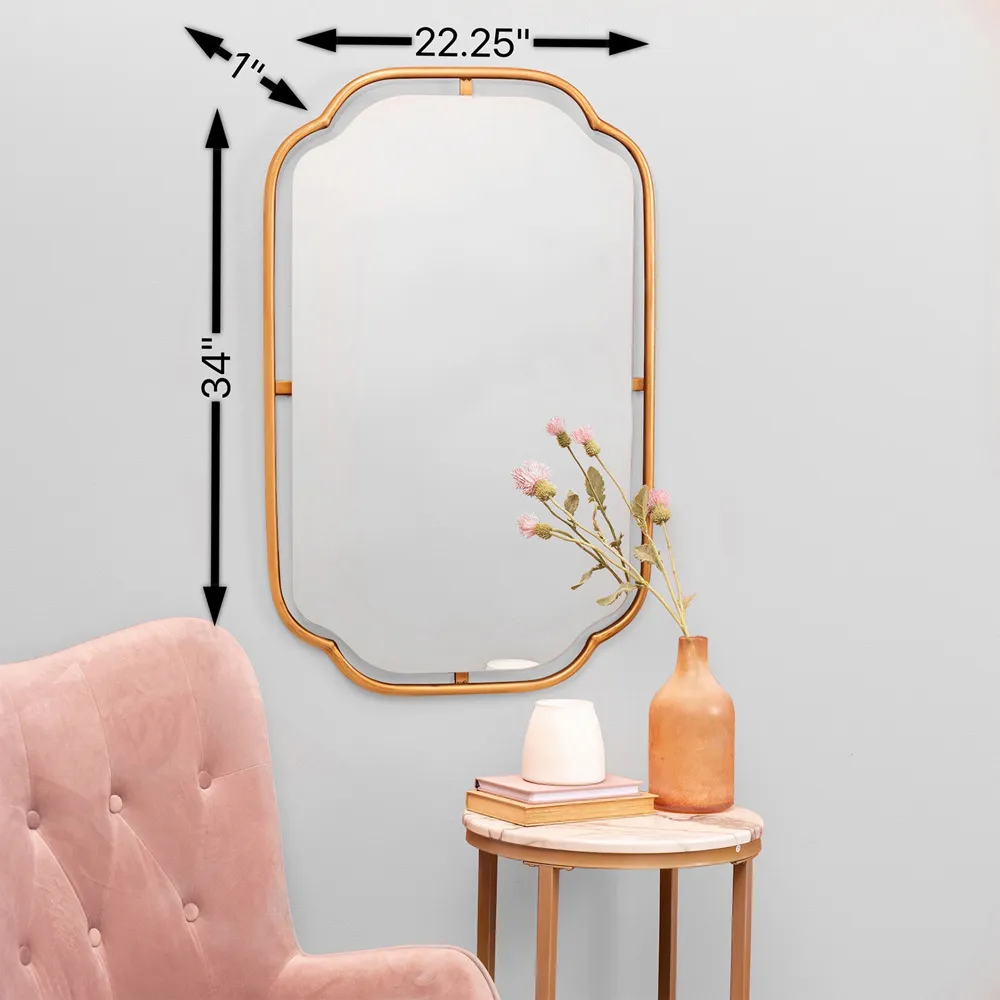 Amy Wall Mirror - Gold