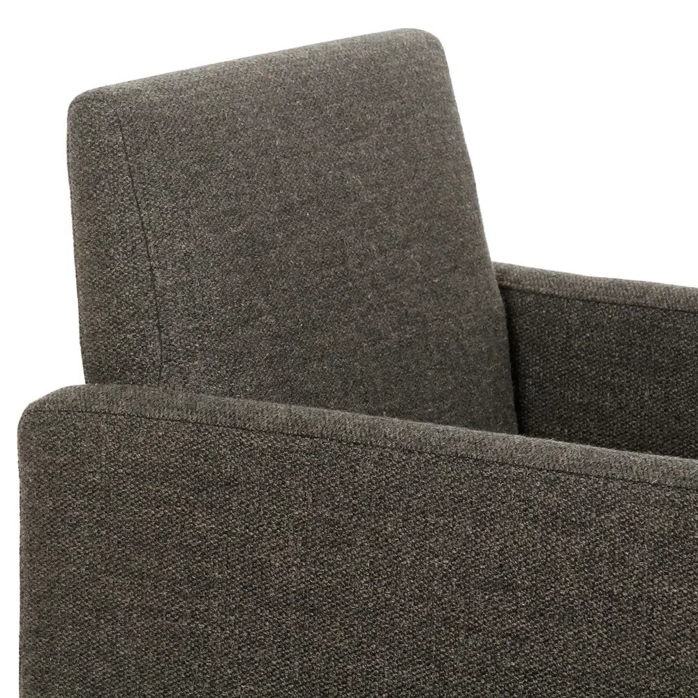 Anais Dining Arm Chair - Brown, Performance Fabric