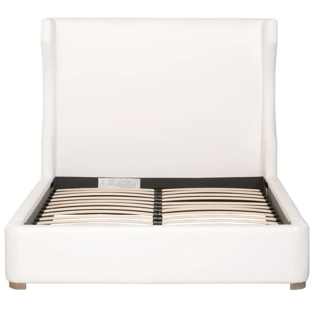 Anastasia California King Bed - White, Oak