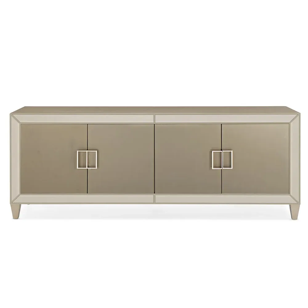 Anastasia Media Cabinet - Golden Shimmer, Birch Wood