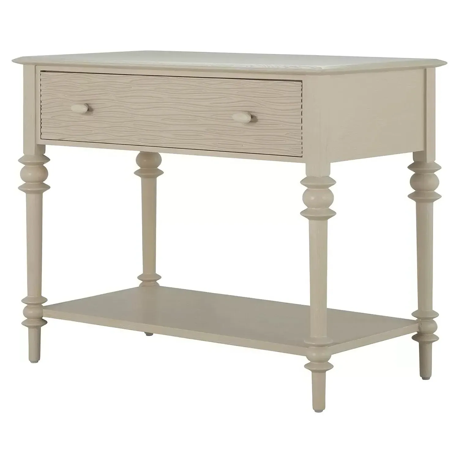 Anastasia Nightstand with Drawer - White, Oak