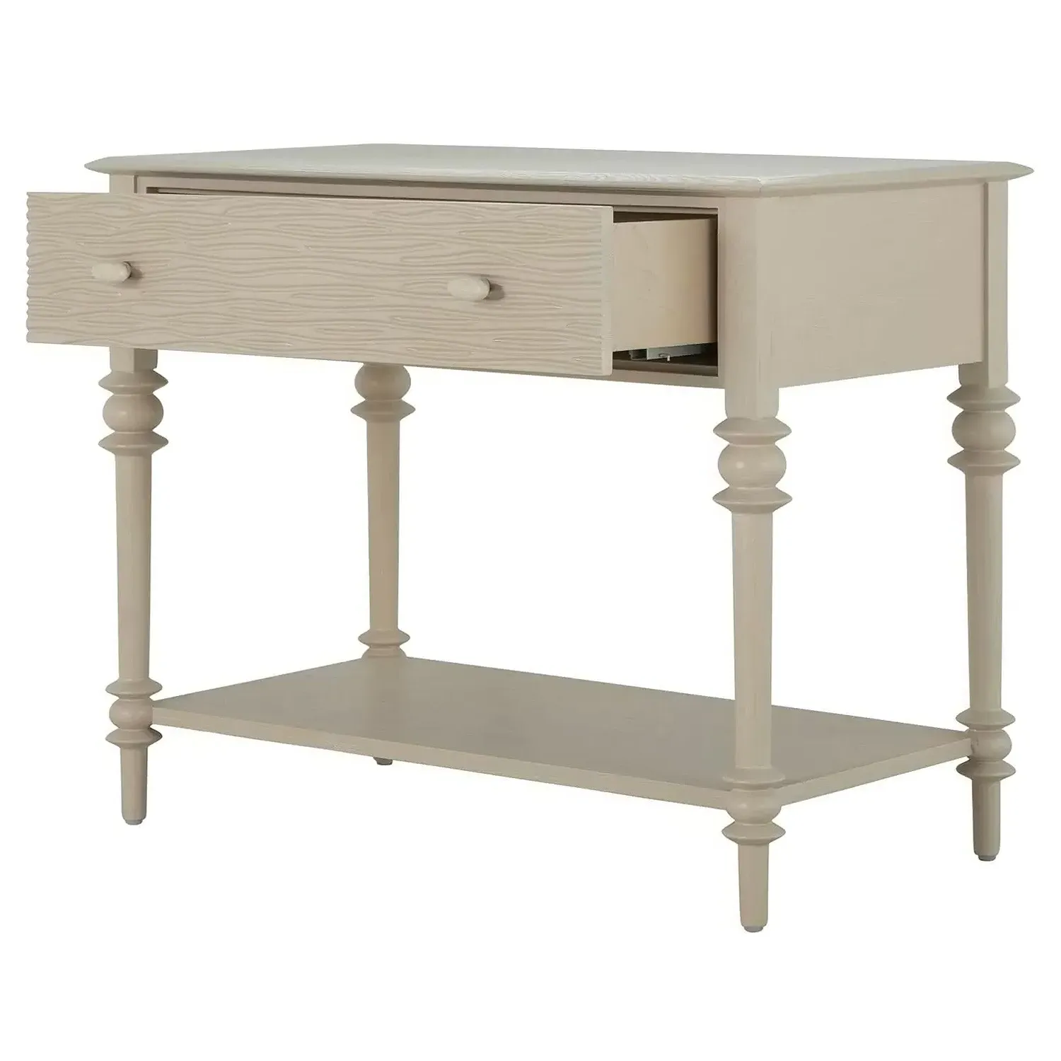 Anastasia Nightstand with Drawer - White, Oak