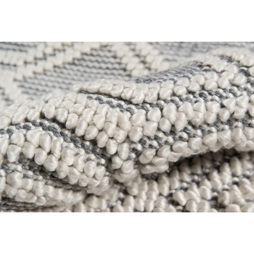 Anaya Hand Woven Geometric Indoor Outdoor Rug - Grey