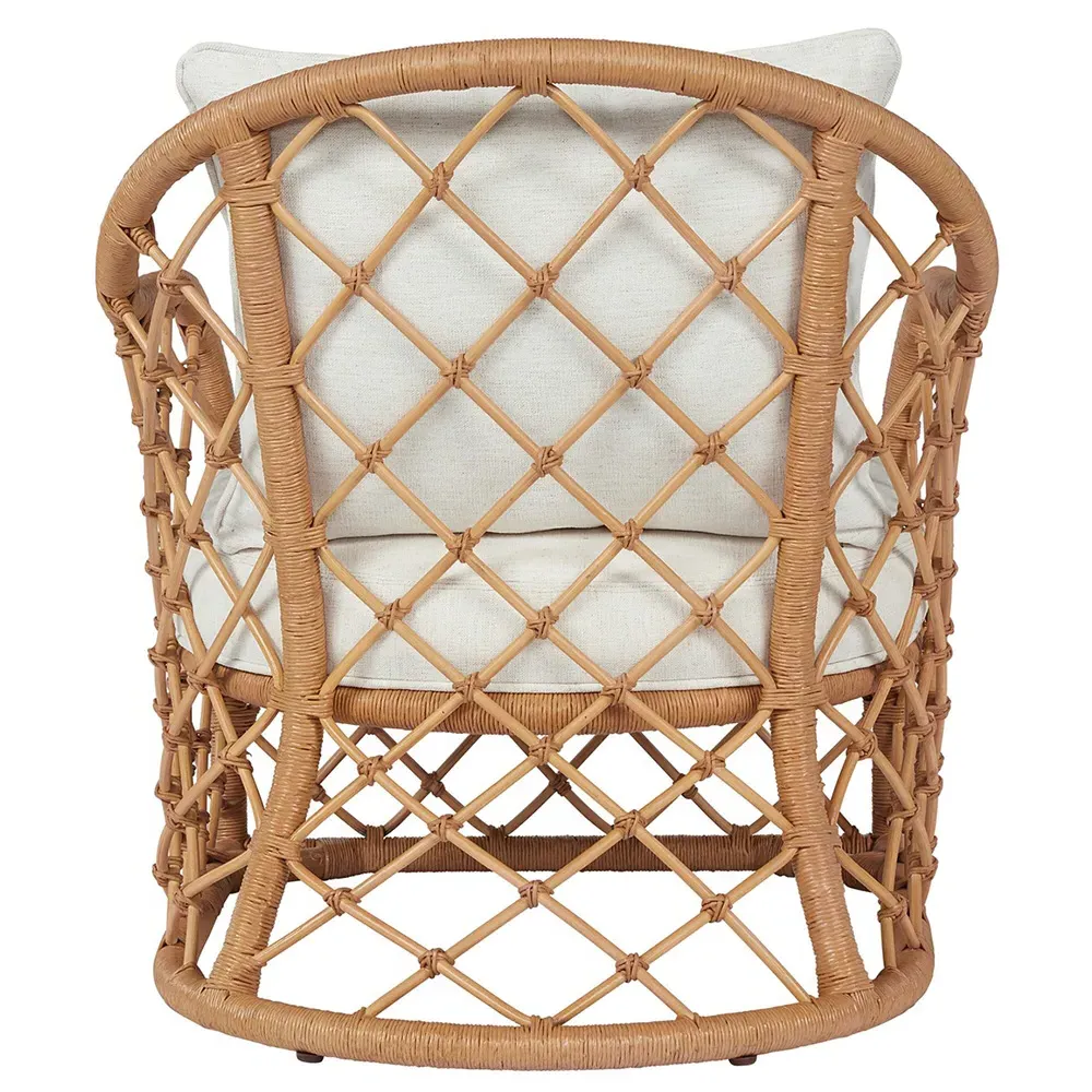 Andi Arm Accent Chair - Brown, Rattan